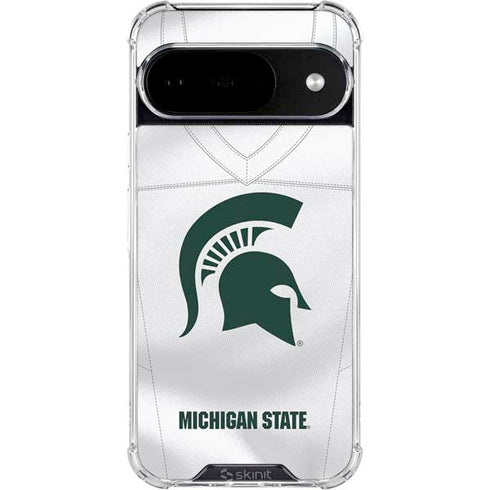 Michigan State University White Jersey Google Pixel 10 Clear Case